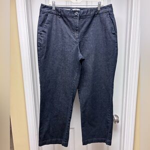 Talbots Petites Dark Wash Denim Pants | Tailored Fit | 18W